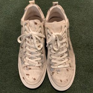 Barely worn pony hair sneakers!